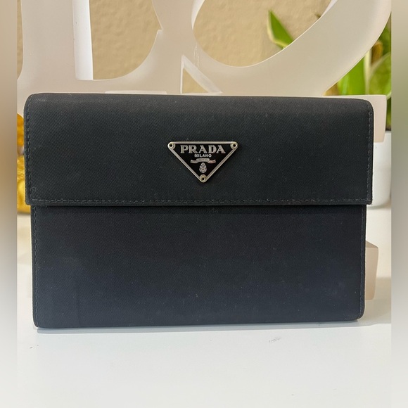 Prada Handbags - PRADA TESSUTO BLACK NYLON WALLET